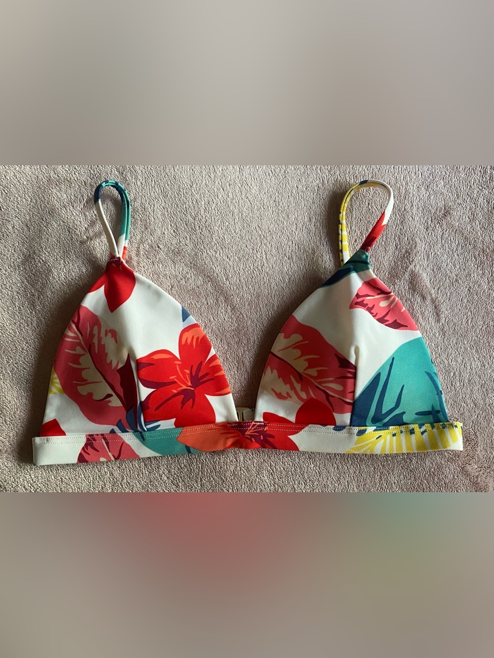 Hollister Floral Bikini Top
